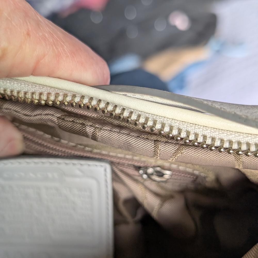 Coach Small Leather Shoulder Bag - Picture 7 of 17
